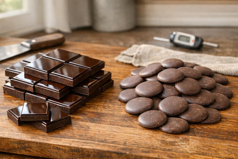 Professional Chocolate Tempering vs. Mercken's No-Temper Method