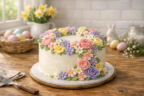 Spring Flower Buttercream: Heat-Stable Frosting for Outdoor Easter Celebrations