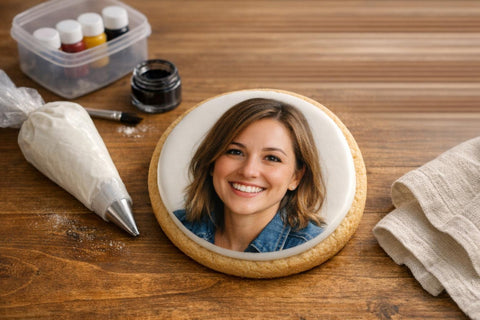 Advanced Cookie Art: Realistic Portrait Cookies Using Edible Images