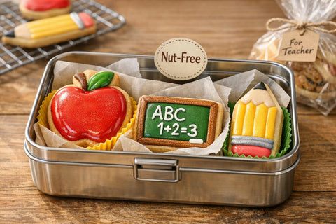 Back-to-School Cookie Lunch Box Treats: Nut-Free Decorating Ideas