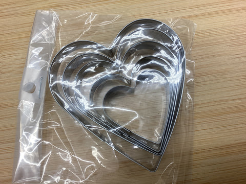 Hearts (5 Piece) Cookie Cutter