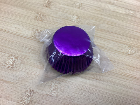 Purple Foil Cupcake Liner - (approx 40 pcs)