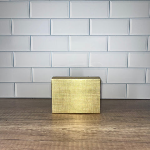 Gold Candy Box, 1/4 lb. Clear lid