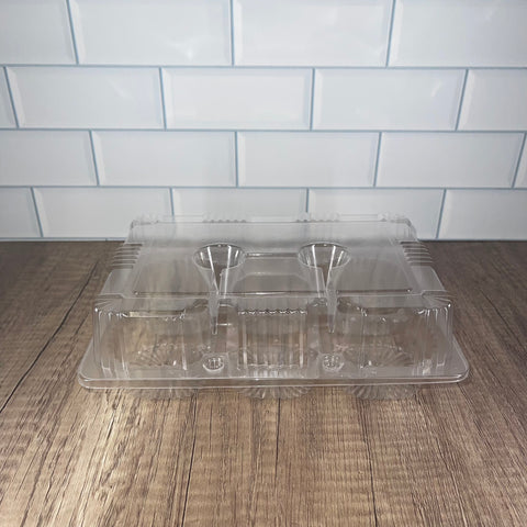 6-Count Cupcake Clam Shell Container