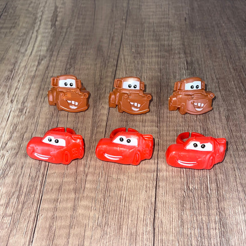 Cars Cupcake Rings Toppers (6 Piece)