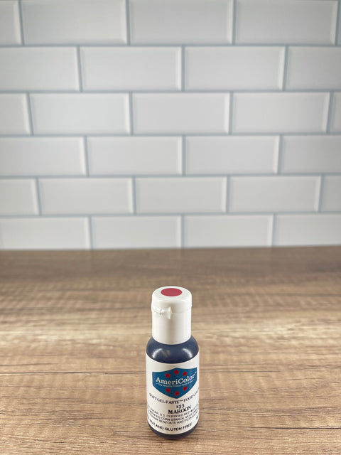 Maroon Gel Paste Food Color .75 oz