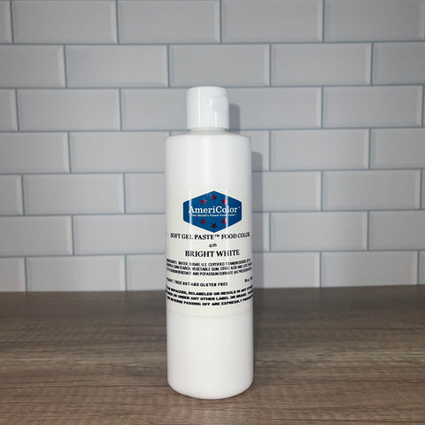 Bright White Gel Paste Food Color 20 oz.