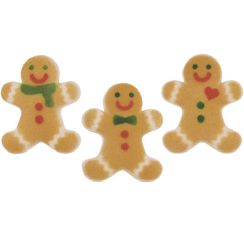 Gingerbread Man Shaped Sugar Decoration (3 pieces)