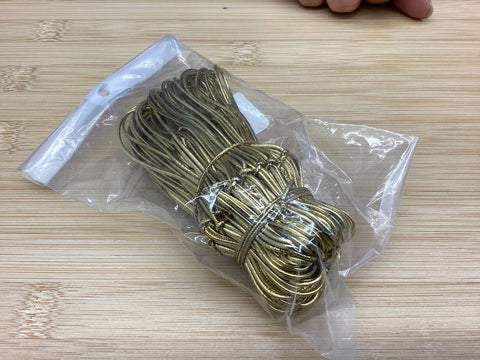 18 Inch Gold Stretchy Loops (approx 50 Pieces)