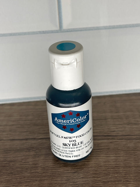 Sky Blue Gel Paste Food Color .75 oz