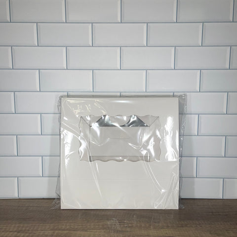 White Window Strawberry Box 10"x7"x2.5" (5 pack)