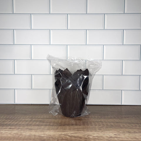 Medium Brown Tulip Liners (25 Piece)