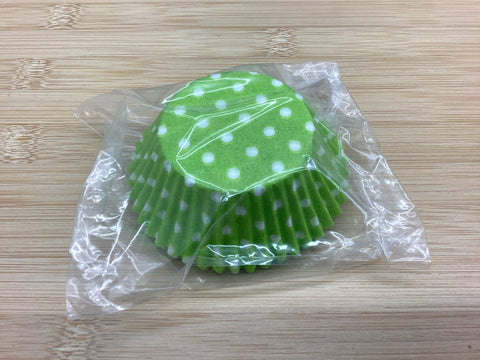 Lime Green W/Polka Dot Cupcake Liner (40/Pack)