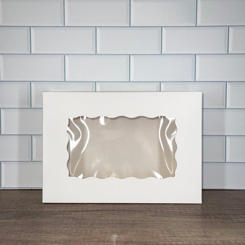 White Window Strawberry Box 10"x7"x2.5"