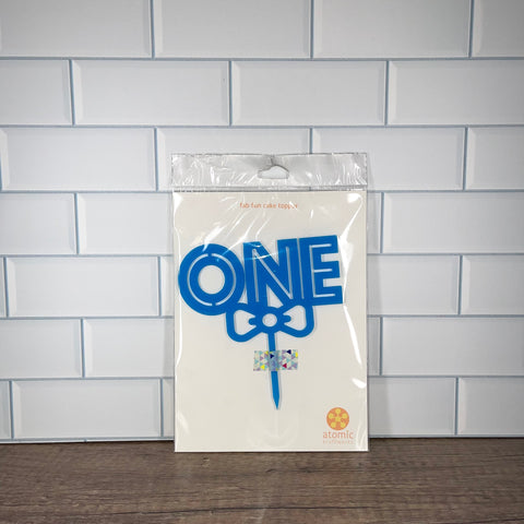 One Cake Topper with Bow tie