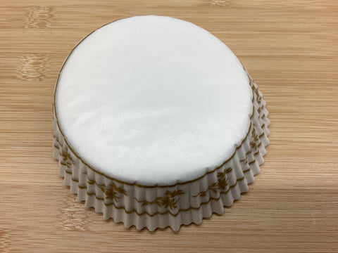 White Round Shallow XL Danish Liners (approx 25 Piece)