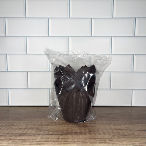 Medium Brown Tulip Liners (25 Piece)