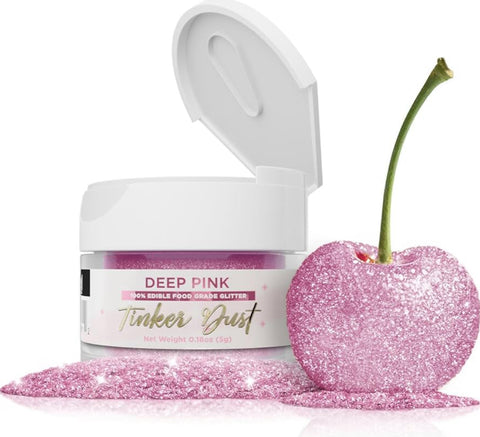 Edible Glitter Tinker Dust - Deep Pink 5g
