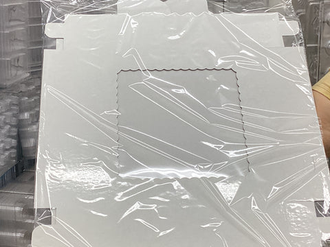 10x10x10 white cake box w/window