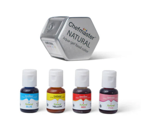 Chefmaster Natural Liqua-gel Kit (4 colors)