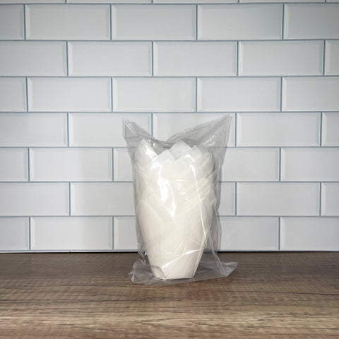 Medium White Tulip Liners (25 Piece)