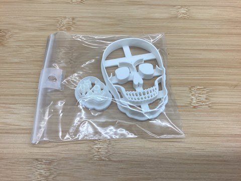 Skeleton Face Cookie Cutter 3” (2pc)