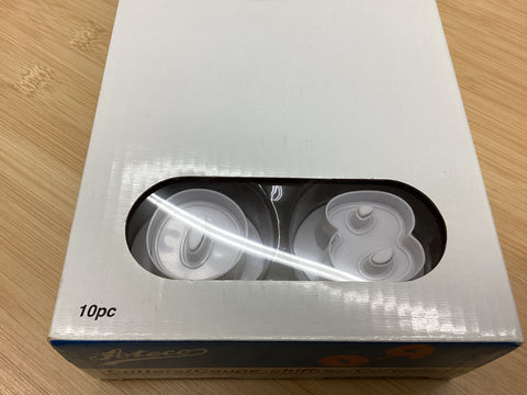 Ateco Number Plungers Cookie Cutters (10 Piece)