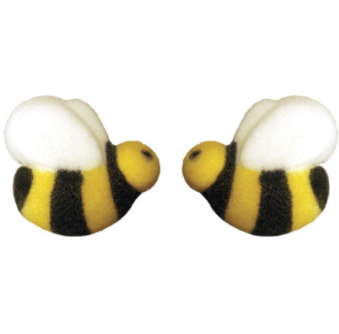 Bumble Bees Shaped Sugar Decoration (6 pieces)
