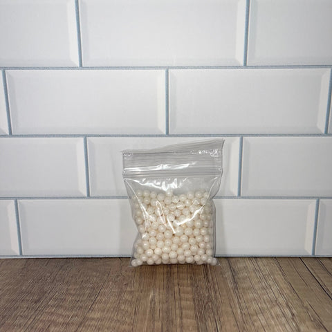 White 6mm Sugar Pearls - 2 oz.