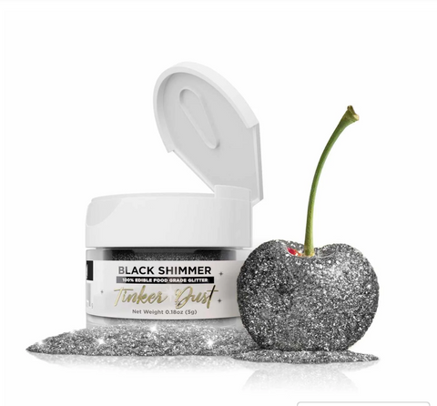 Edible Glitter Tinker Dust - Black Shimmer 5g