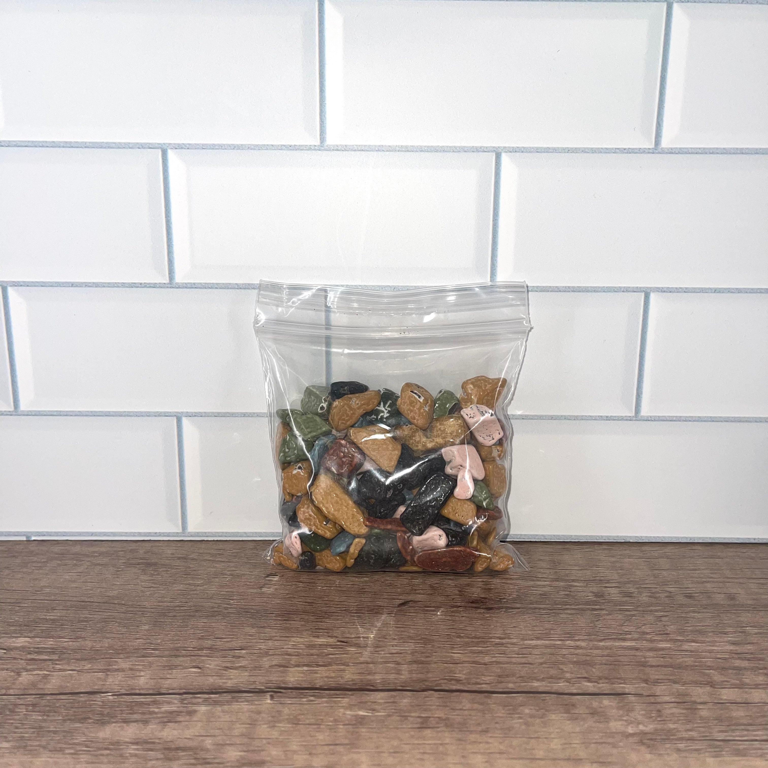Chocolate Rocks Wrapper 4 oz Chocolate Rocks Topping – Gloria's Cake & Candy Supplies