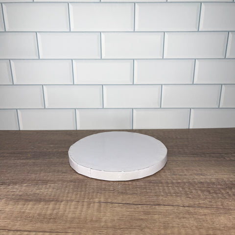 Round 6 in. White Cake Drum