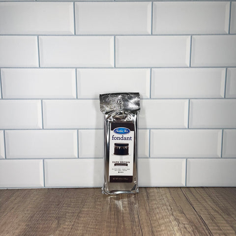4.4 oz. Dark Brown Fondant