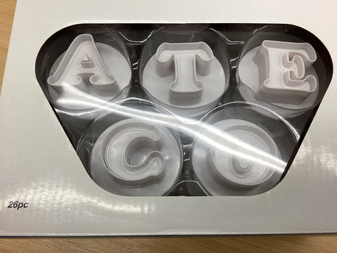 Ateco Letters Plunger Cookie Cutter (26 Piece)