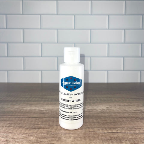 Bright White Gel Paste Food Color 6 oz.