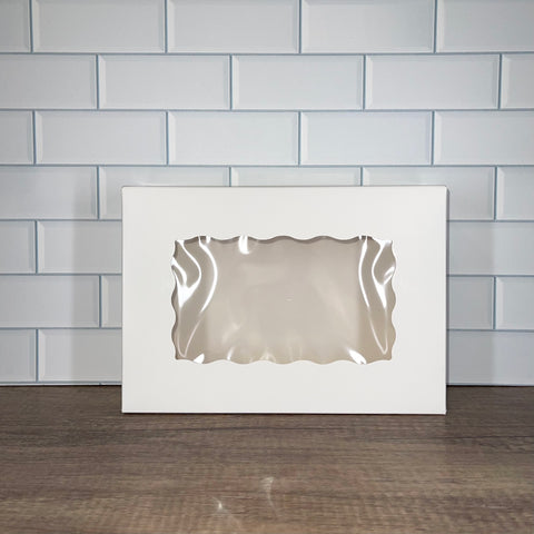 White Window Strawberry Box 10"x7"x2.5" (5 pack)