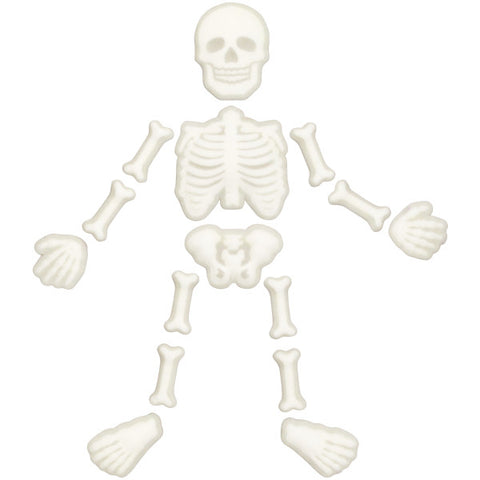 Skeleton Bones Edible Sugar Decorations Random (6 pcs)