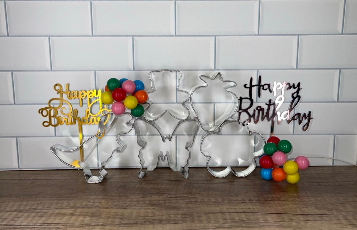 Cake toppers and novelty decorations at Gloria's
