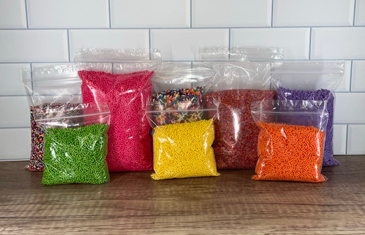 Sprinkles and sanding sugars at Gloria's